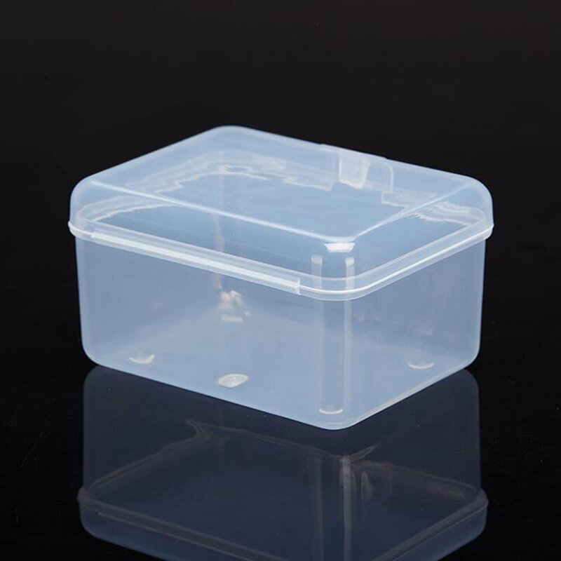 Прозрачный пластиковый ящик для хранения, Прозрачный квадратный многоцелевой демонстрационный чехол, пластиковые коробки для хранения ювелирных изделий, Лидер продаж, 8,2*6,2*4,7 мм