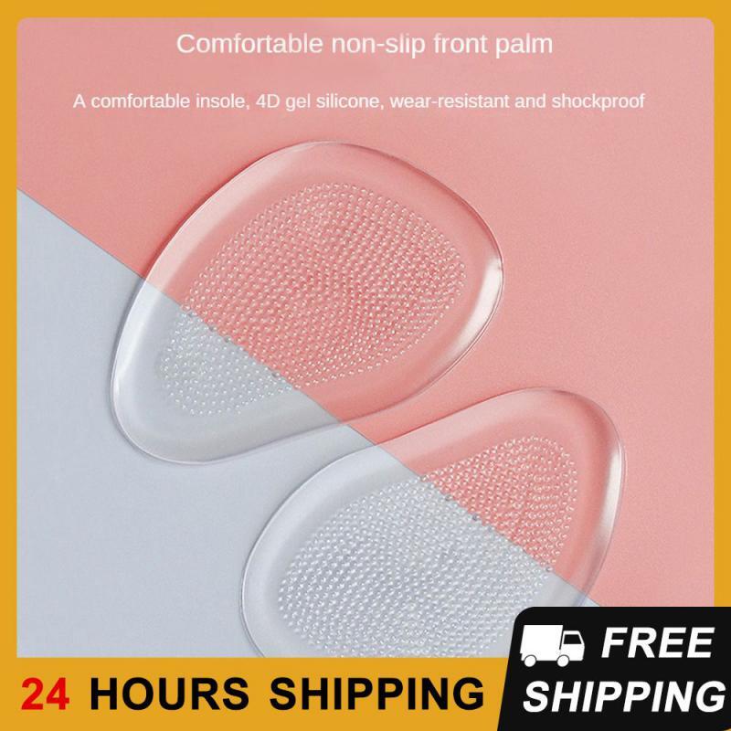 Silicone Gel Forefoot Insole Shoes Pads High Heel Soft Orthopedic Insole Anti-Slip Foot Protection Pain Relief Foot Cushions