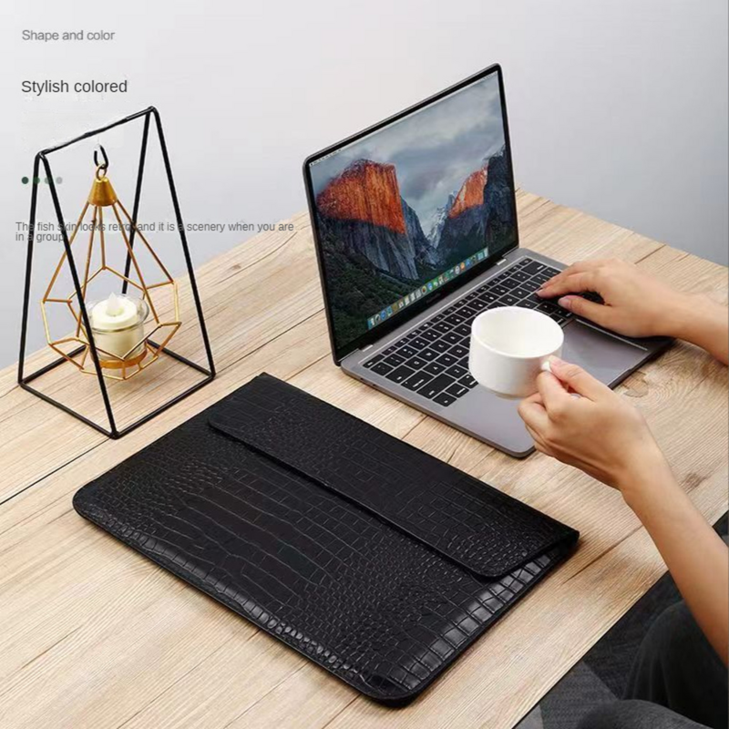 Free Custom Letters Laptop Sleeve For Macbook Air 13 Case 11 13.3 15.4 Retina Unisex Sleeve Envelope Leather Laptop Sleeve Pouch