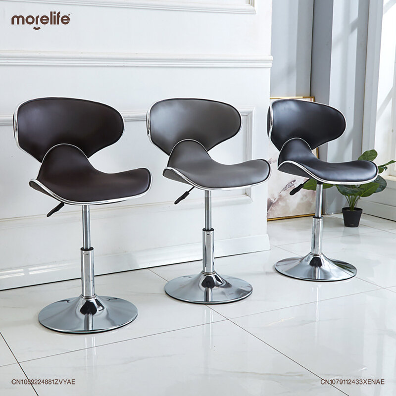 Sedia da Bar in stile europeo con sollevamento in metallo e rotazione Nordic moderno minimalista caffetteria schienale sedie sgabello da bancone casa