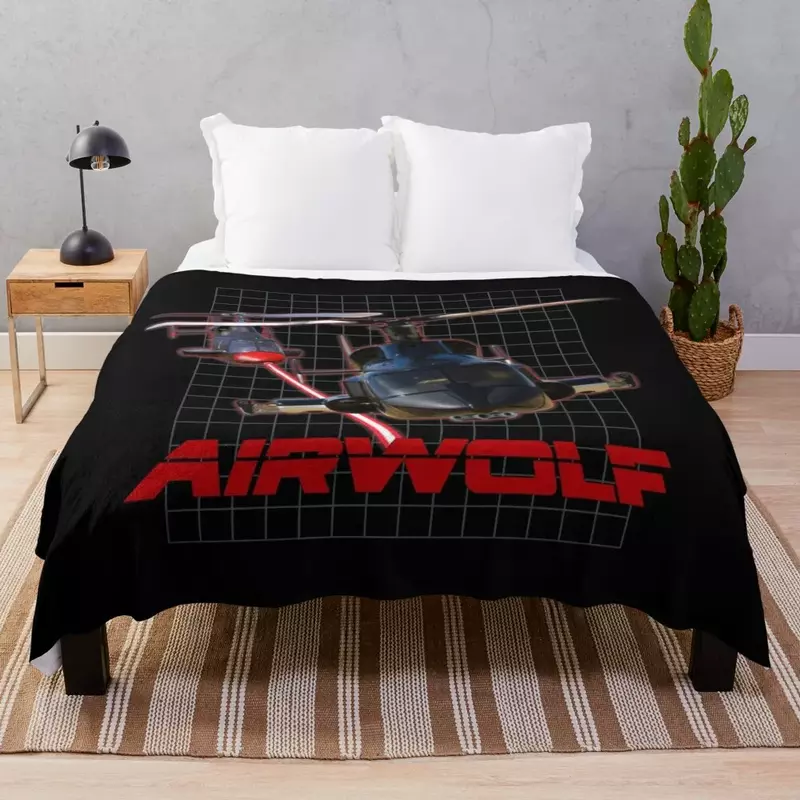 Coperta da tiro Airwolf biancheria da letto estiva coperte morbide e morbide