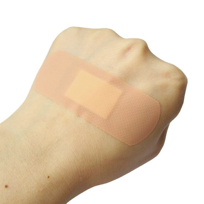 50pcs/set PE Mini Holes Breathable Band Aid Wound Plasters for Dressing Patch First Aid Adhesive Bandages 72*25mm Strips Tape