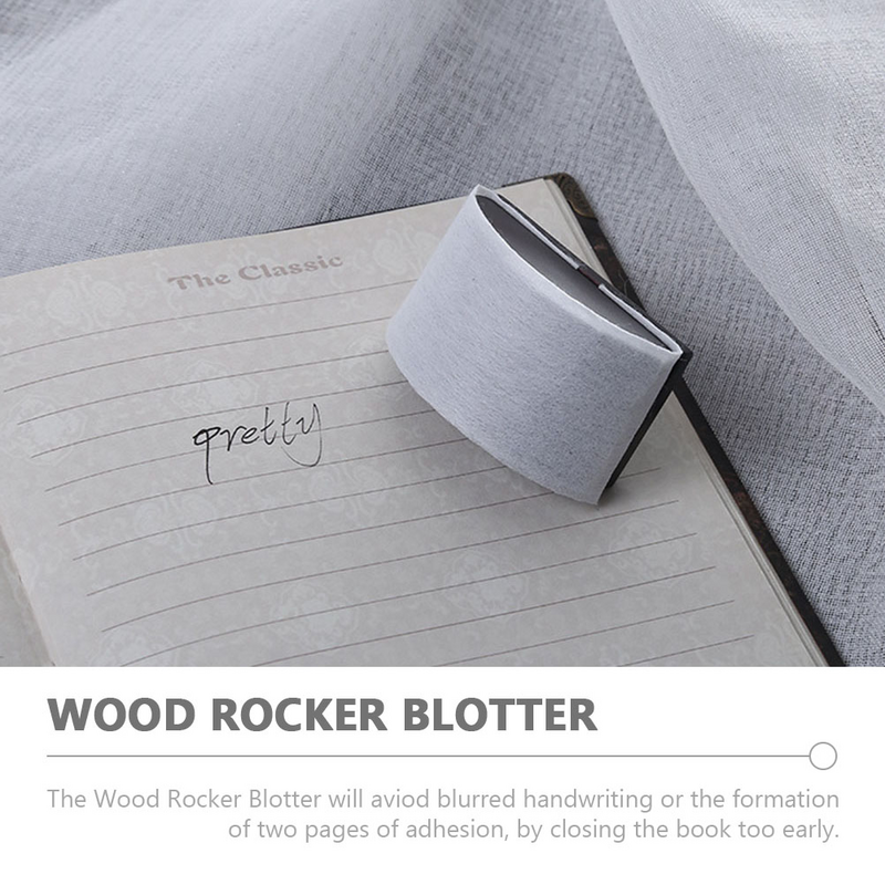 2 pezzi calligrafia in legno a bilanciere Blotter strumenti assorbenti con inchiostro ad asciugatura rapida per la fornitura di scrittura a casa