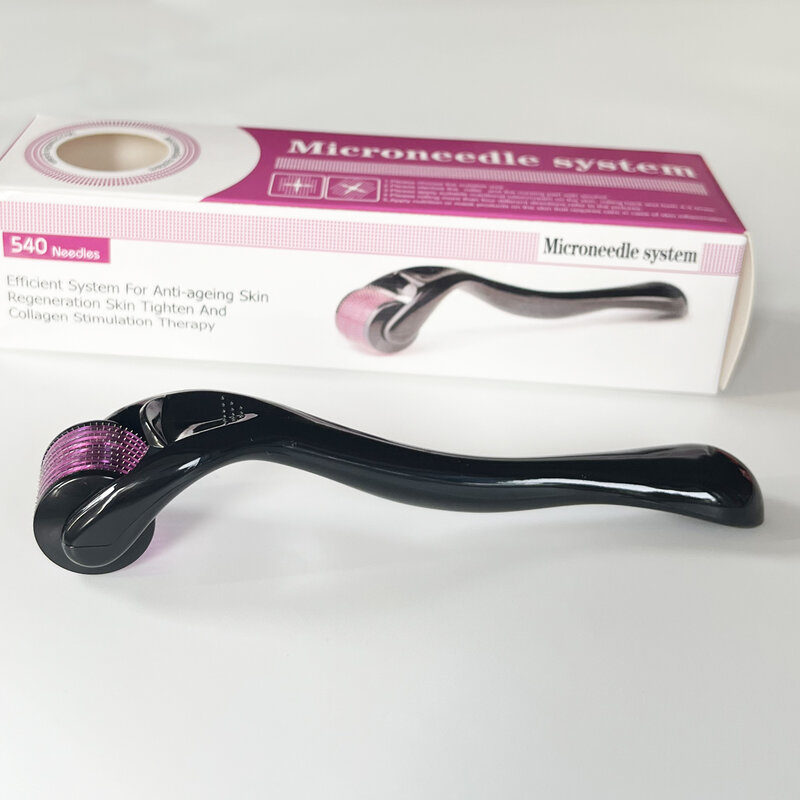 Derma Roller Micro Naald Voor Gezichtshuid Lichaamsverzorging Haargroei Baard Acne Rimpel Verwijdering Micronaald (540)