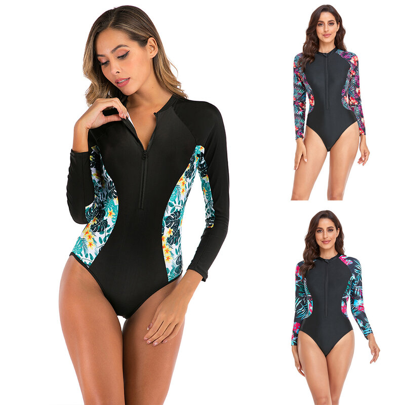 Купальник 2024 бикини женский купальный костюм для серфинга Новинка женский слитный купальник для женщин консервативный гидрокостюм