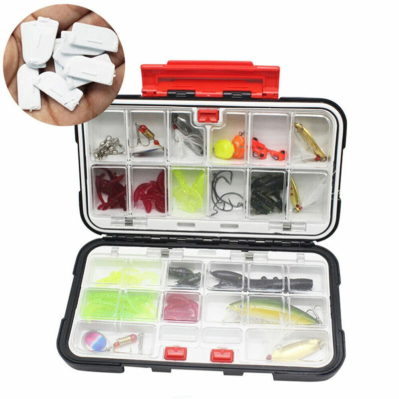 Waterproof Fishing Tackle Box com divisórias removíveis, Case para iscas e iscas, Gadget Storage, Organizer Container, S, M, L