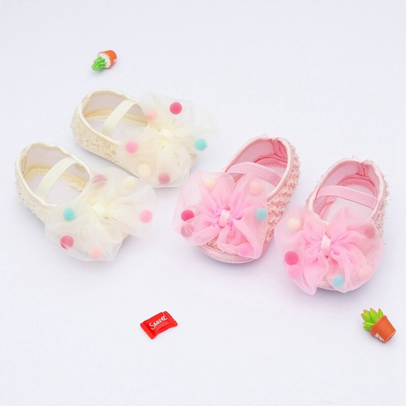 0-18m Spring And Autumn Baby Sweet Princess Shoes Bow Casual Baby Soft Soled Toddler Shoes Printed Children'S Shoes
