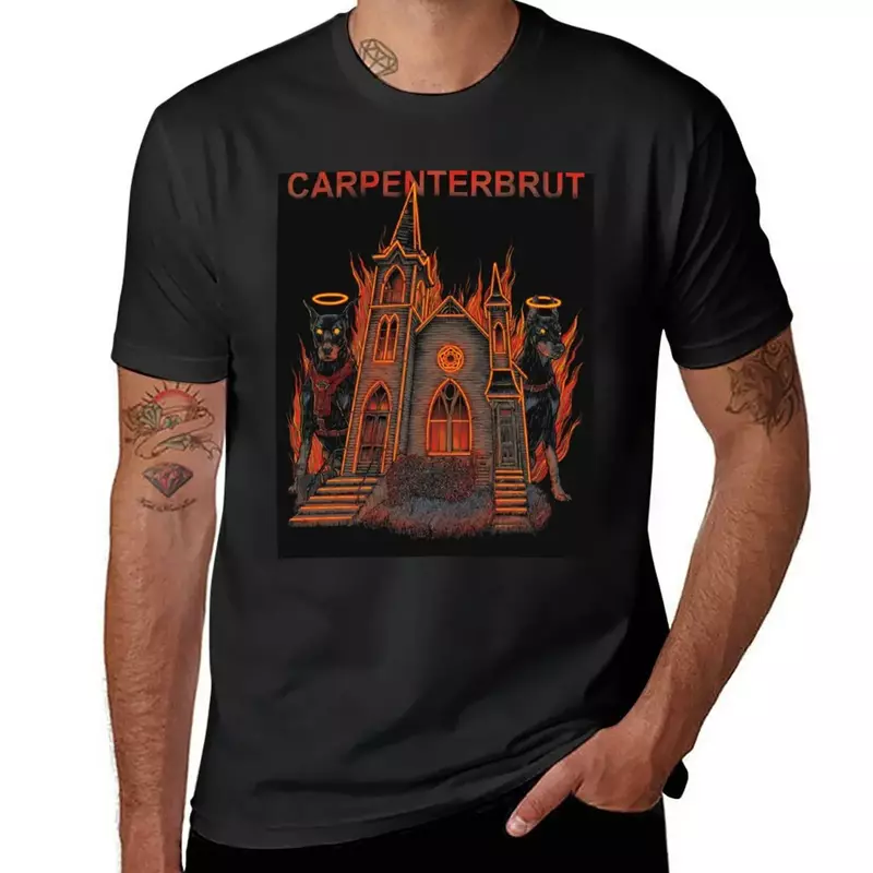 New carpenter brut logo T-Shirt Short t-shirt cute tops quick drying t-shirt funny t shirts black t-shirts for men