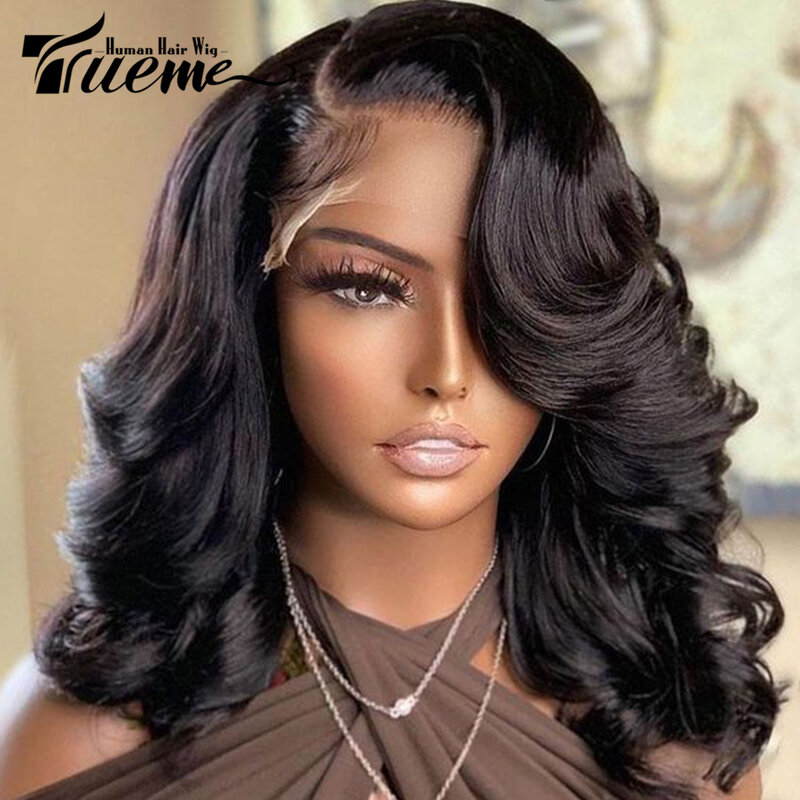 HD Transparent 13x4 Lace Front Human Hair Wigs 13x6 Pre Plucked Body Wave Lace Frontal Wig For Women 4x4 Bob T Part Closure Wig