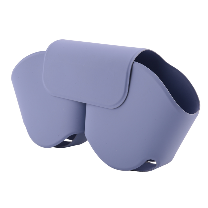 Dla AirPods Max zestaw słuchawkowy wysokiej jakości wygodny PU silikonowe słuchawki torba odporne na zadrapania pokrowiec ochronny, fioletowy