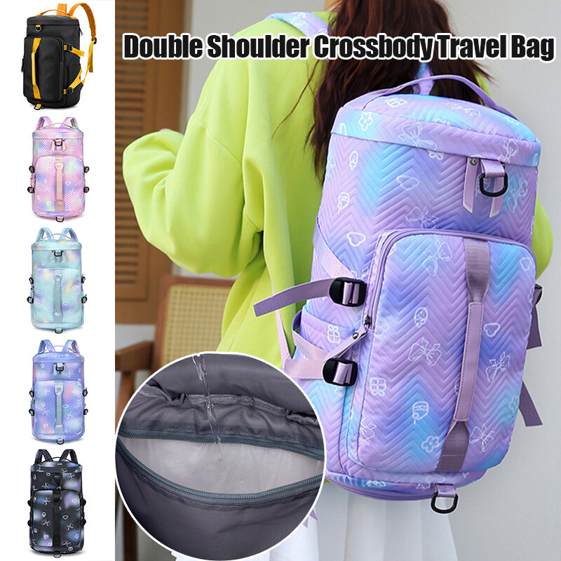 Outdoor Wet Dry Separation Sports Fitness Bag zaino da viaggio borse impermeabili stoccaggio di scarpe indipendente di grande capacità