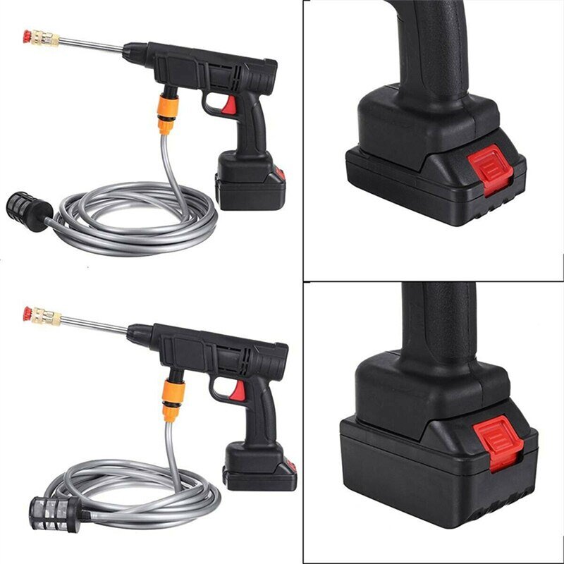 Detergente portatile ad alta pressione pistola ad acqua per auto batteria al litio pompa per la pulizia a spruzzo senza fili ricaricabile