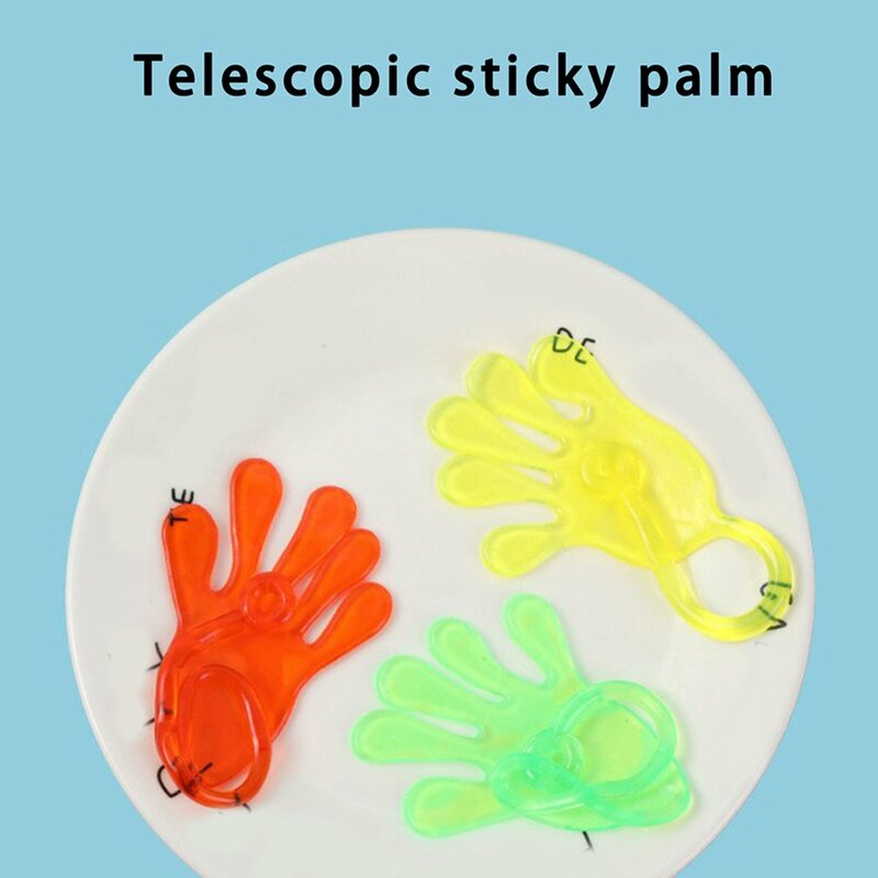 Juguete blando de palma para niños, juguete elástico y pegajoso, para regalo, para fiesta, bromas prácticas, juguetes elásticos creativos