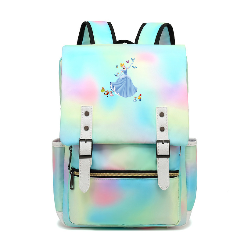 Disney Snow White Princess College Rucksack Mochila Backpacks Multifunctional Laptop Bags Girls Women Travel Casual Backpack
