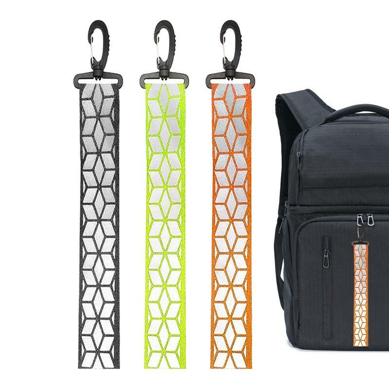 Pingente de mochila de segurança reflexiva, Chaveiro para mochila, Leve e portátil, Ferramenta ao ar livre para corrida e ciclismo