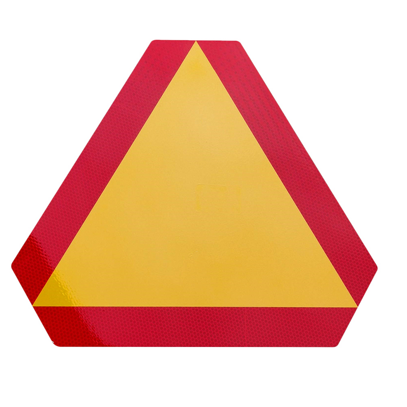 1Pc Slow Moving Vehicle Sign Triangle Sign Rear Reflector Reflective Board