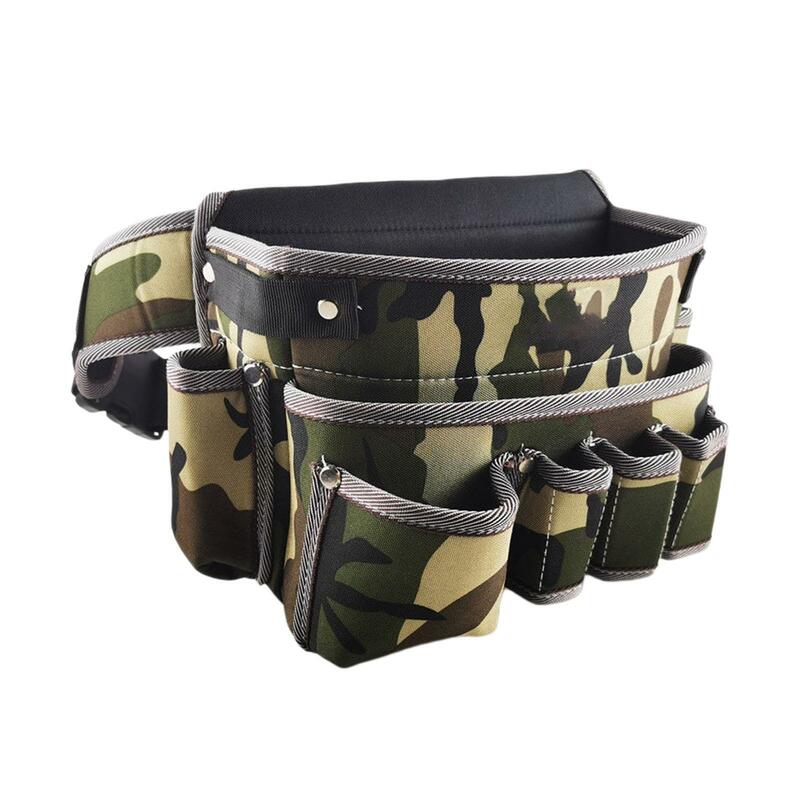 Bolsa de cintura ajustável, bolso portátil com cinto, multifuncional e prático