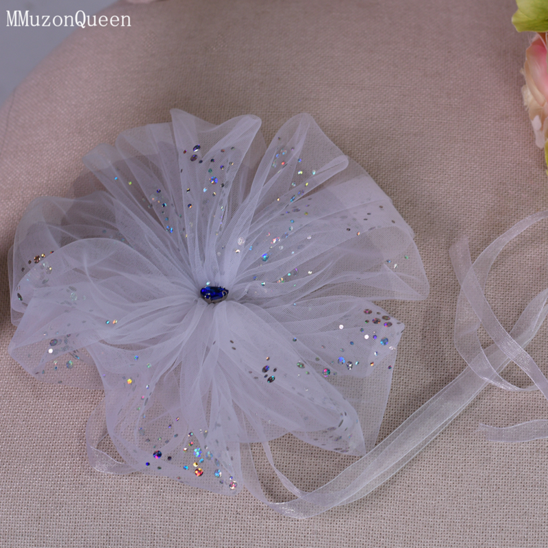 MMQ MA03 grande fiore con collana a rete corda regolabile bianca gioielli da collo da donna per accessorio Choker per feste di matrimonio personalizza
