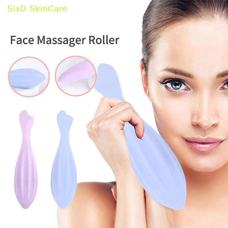 Face Roller For Face And Eye Face Beauty Roller Skin Care Tools Gua Sha Face Massage Silicone Face Roller Beauty