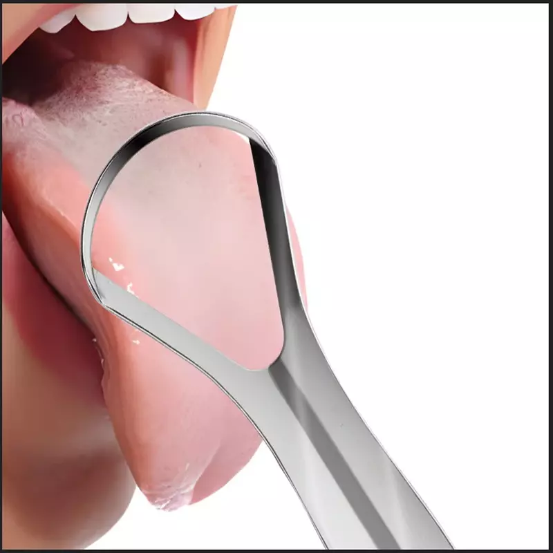 혀클리너 1pc Stainless Steel Tongue Scraper Cleaner Fresh Breath Cleaning Coated Tongue Toothbrush Oral Hygiene Care Tools