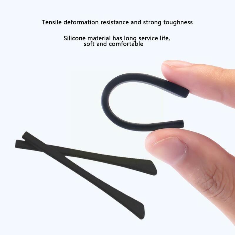 1 Pair Glasses Ear Hooks Soft Silicone Anti Slip Eyeglasses Ear Reading Tips Replacement Temple Glasses Eyewear Glasses stoppers