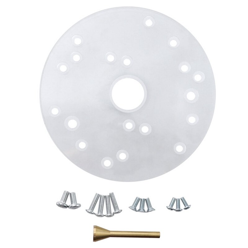Router Base Plate Kit For Trim Routers Compact Router Plate With Screws Universal Router Base Plate Easy Install Easy To Use