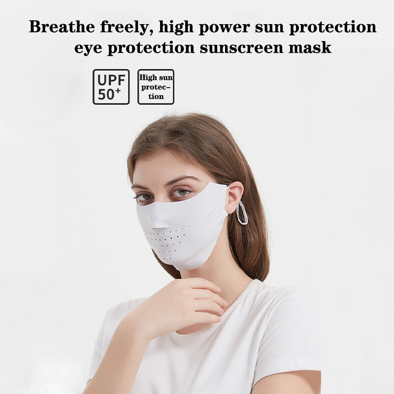 Летняя быстросохнущая Защита от УФ-лучей для лица, женский шарф из вискозы, дышащая женская защита лица, подвесная повязка на голову