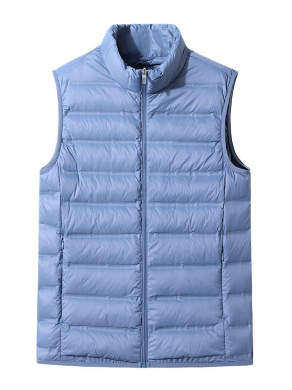 90% Witte Eendendons Gevoerde Winter Ultralichte Vest Mannen Mouwloze Jas Slim Puffer Vest Warm Gilet Jassen Plus size 8XL