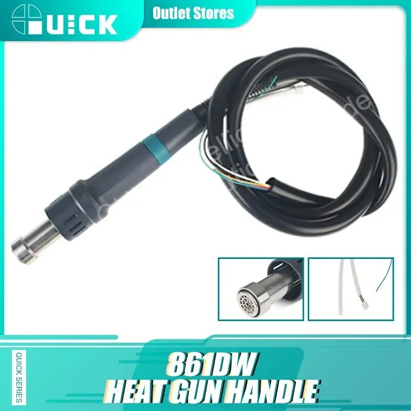 Quick 861DW Heat Gun Handle riscaldatore saldatore maniglia a saldare maniglia di ricambio per pistola termica per stazione di rilavorazione di saldatura 861DW