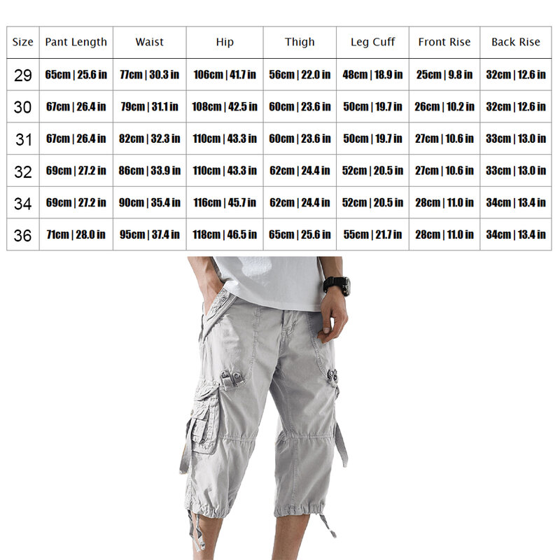 Comfortable Summer Cargo Shorts Breathable Fabric Convenient Pockets Trendy Style Men Cargo Shorts