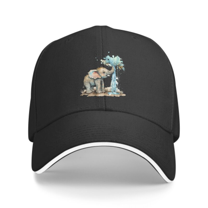 Dabble gajah uniseks topi bisbol topi Trucker sejuk topi dapat diatur untuk wanita pria empat musim olahraga luar ruangan harian