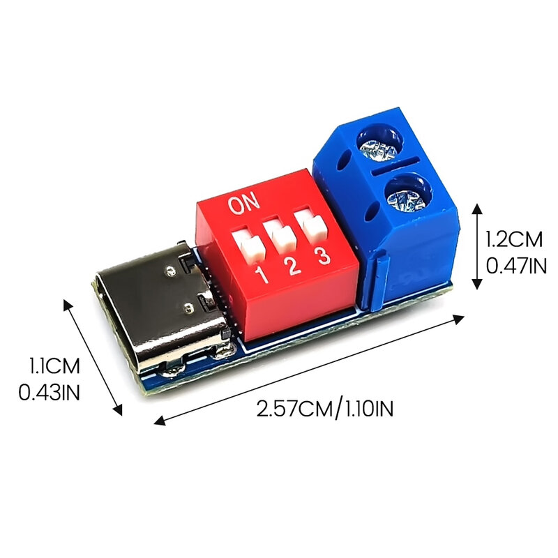 Type-C PD/QC Trigger Board Decoy Board carica rapida regolabile 5V 9V 12V 20V caricabatterie ad alta velocità Power Delivery Boost Module