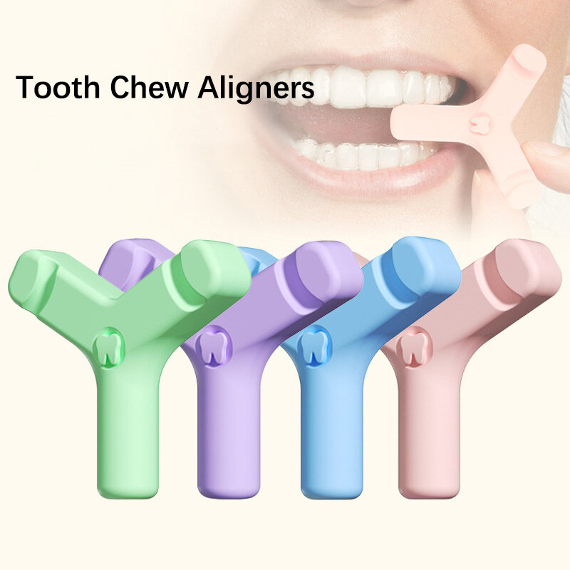 1PCS Silicone Teeth Stick Bite Dental Aligner Chewies Orthodontic Bite Chewies Prevent Face Distortion Y Shaped