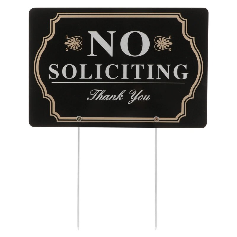 No Trespassing Garden Plaque For House Yard Stake Business Signs House Yard Stake Warning Security Aluminum Solicitors