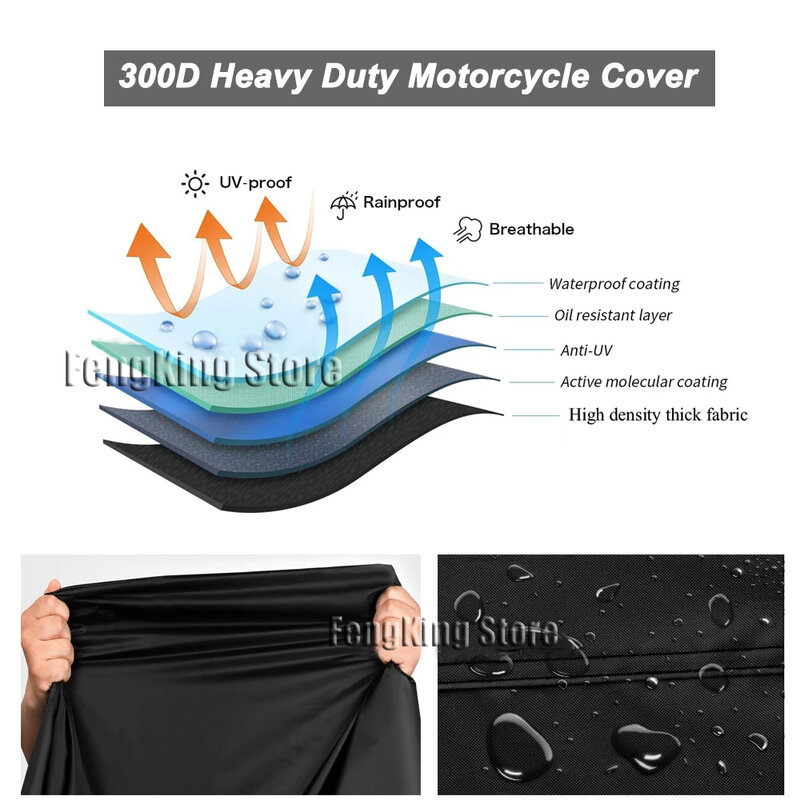 For GSX-S1000GT GSX S1000GT Motorcycle Cover UV Protection Dustproof Snowproof Motorcycle Waterproof Cover