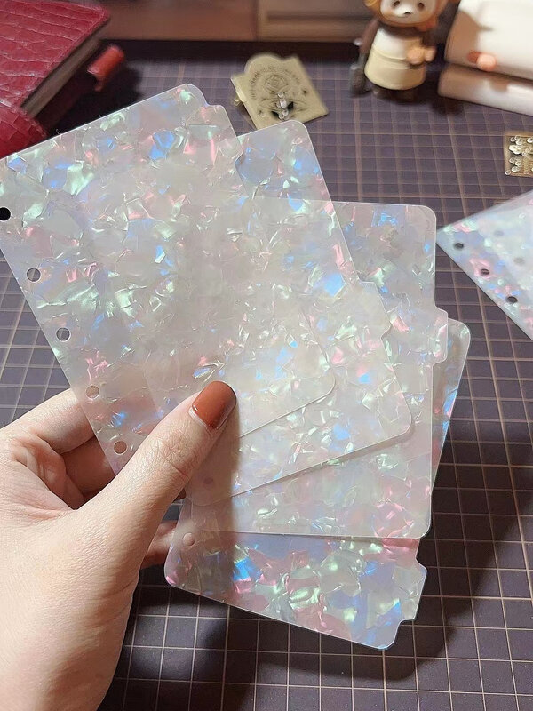 A5/A6/A7 Multicolorred Shell Pattern Loose Leaf Notebook Dividers Cute Index Seperator Diary Planner Stationary