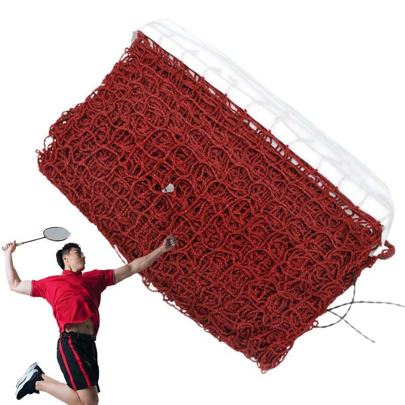 Jaring Badminton profesional, jaring tenis luar ruangan tahan lama, latihan olahraga profesional 6.1m x 0.76m