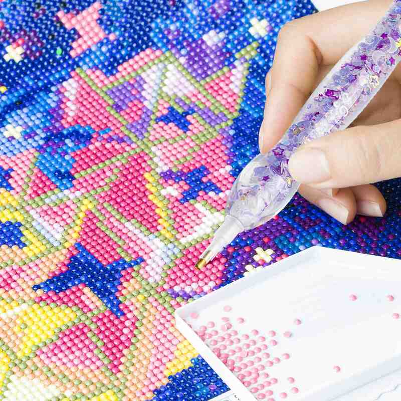 5D Мерцающая смола, фиолетовая Мерцающая ручка, Мерцающая ручка, Люминесцентная ручка, алмазная живопись