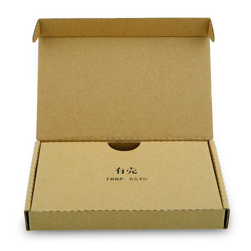 Caja de cartón corrugado reciclable, caja de papel Kraft perfecta para envío de funda pequeña para teléfono móvil, 179x111x22mm