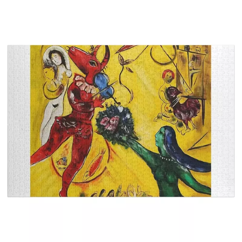 История Chagall головоломка деревянный декор картины Индивидуальные игрушки для детей головоломка