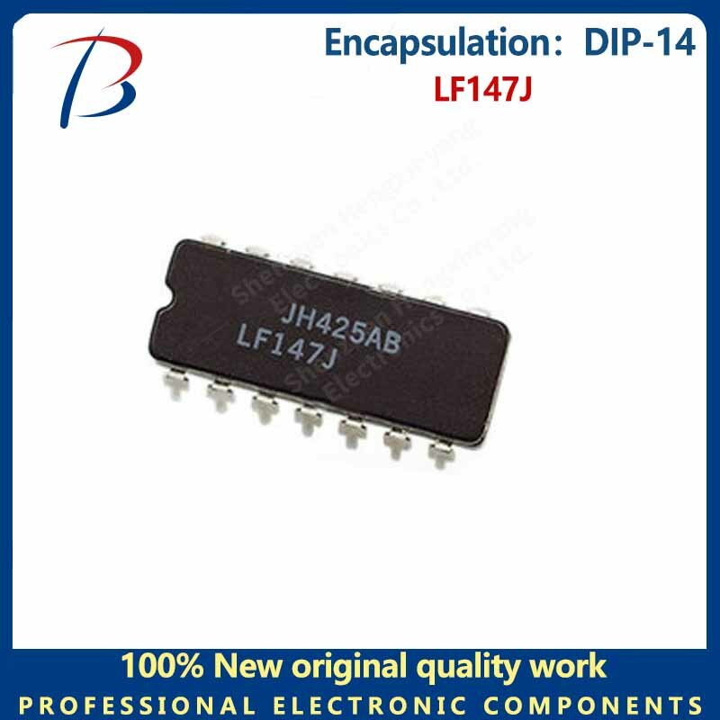 Pacote LF147J DIP-14, Chip Amplificador Integrado, 1Pc