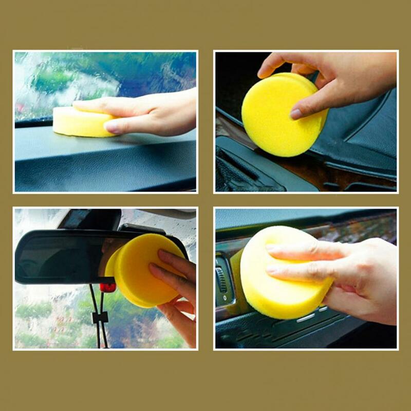 1Pc/12Pcs Durable Car Foam Sponge  Hand Tool Flexible Waxing Sponge  Car Waxing Polish Foam Sponge