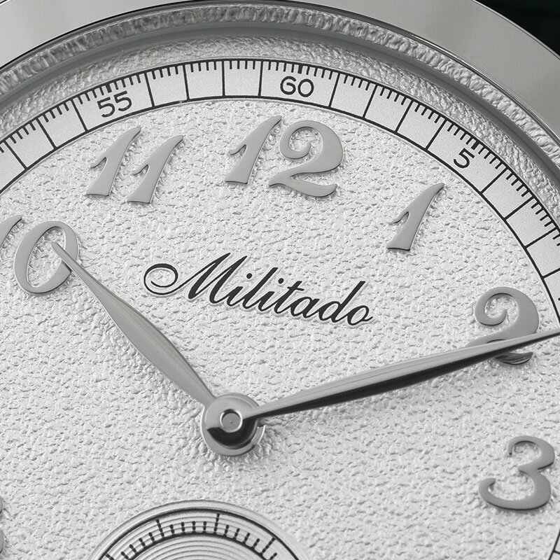 Militado ML01-Reloj de pulsera de cuarzo resistente al agua, reloj de negocios con movimiento VD78, 100m, cristal Hardlex en forma de cúpula, acero inoxidable