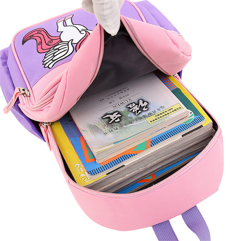 Zaino personalizzato per bambini nome personalizzato Cartoon Unicorn Cute Kindergarten zaino ragazzi e ragazze nuovo zainetto ricamato