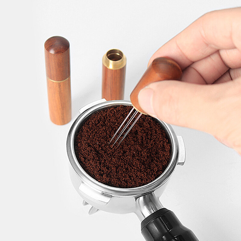 Distributeur d'agitateur de café expresso en acier inoxydable, outil de tamper de poudre de café, accessoires de barista