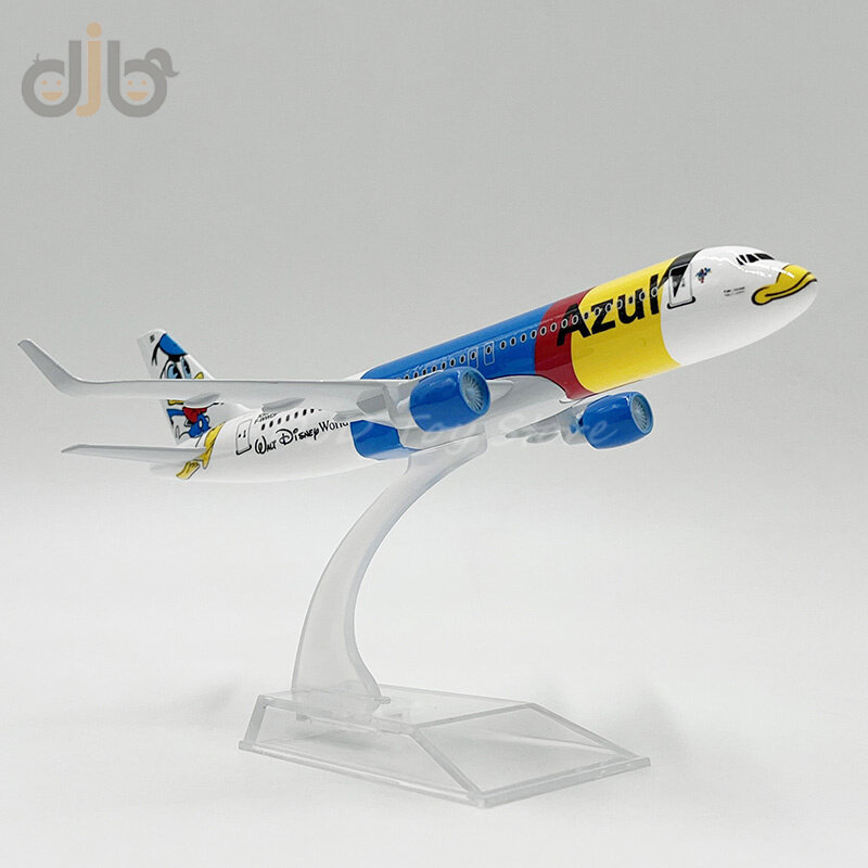 Odlewany Metal Model samolotu zabawka 16 cm A320 Azul brazylijskie linie lotnicze miniaturowa replika