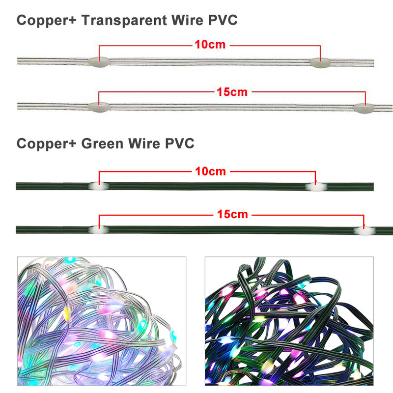 DC5V WS2812B 5050 Rgb Adresseerbare Individueel Led String Smart 3Pin Usb Met 40 Toetsen Muziek Controller Waterdichte Strip Licht