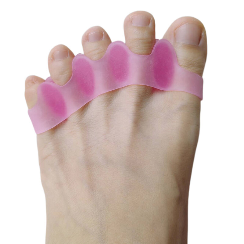 3Pairs Silicone Gel Toe Separator Overlapping Orthopedic Bunion Hammer Blister Pain Relief Straightener Protector Feet Care