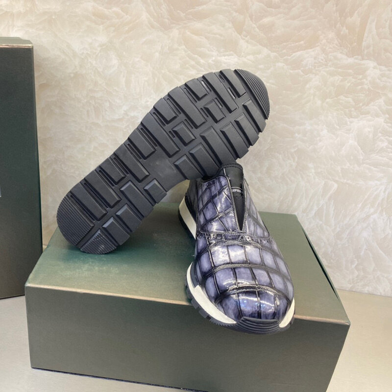 Seetoo-Zapatillas de cocodrilo con neopreno, zapatos informales de negocios, antideslizantes, con muescas, Color personalizado
