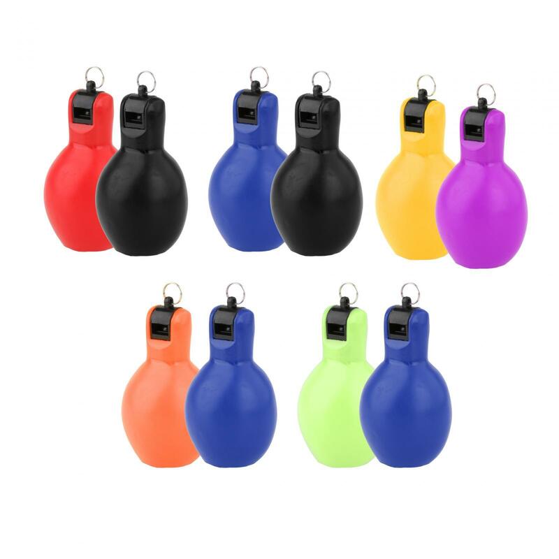2x Hand Squeeze Whistles Coaches Whistle Manual Lightweight Sports Whistle Trainer Whistle for Trekking Hiking Teachers